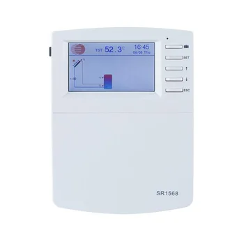 SR1568 Контроллер системы солнечного водонагревателя для резервуара для воды и контроллера коллектора отопления с 7 датчиками температуры - Изображение 1  