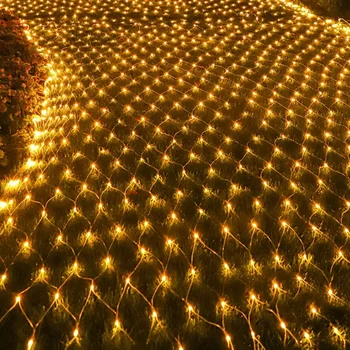 Thrisdar 8X10M 2000 Большой Размер Светодиодный Сетчатый Светильник На Открытом Воздухе Сетчатый Свет Водонепроницаемый Рождественский Куст Сетчатый Светильник Для Дерева Сад Свадебный Деко - Изображение 1  