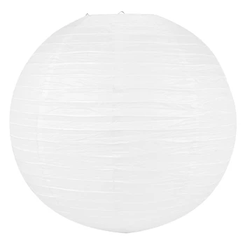 6 X Китайский японский бумажный фонарь Абажур для вечеринки на свадьбе, 50 см (20 дюймов) кремово-белый - Изображение 1  