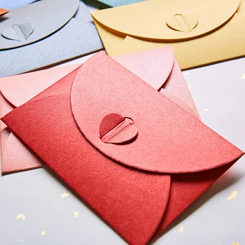  красочный винтажный жемчужный бумажный свадебный приглашение цветной конверт конверты позолоченный конверт - Изображение 1  