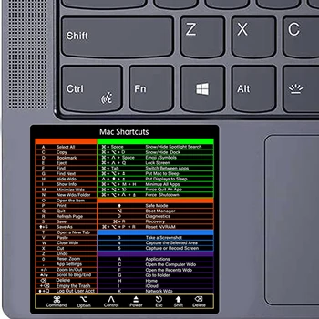 Дизайн для Mac OS Наклейка сочетаний клавиш для 2022-2008 гг. (13-16