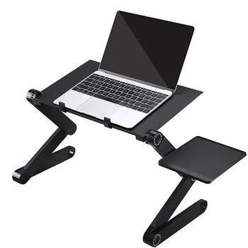  Настольная подставка для ноутбука с регулируемой складной эргономичной подставкой Стол для ноутбука для ультрабука, нетбука или планшета с ковриком для мыши - Изображение 1  