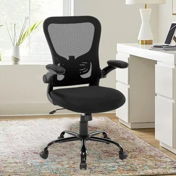 Офисный стул Эргономичный настольный стул - сетчатый компьютерный стул Настольные стулья для домашнего офиса с поясничной опорой, регулируемая высота - Изображение 2  