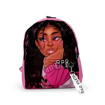 популярные модные африканские рюкзаки для девочек Школьные сумки для мальчиков / девочек Брелки для 3D-печати Оксфорд Водонепроницаемые Симпатичные Маленькие Рюкзаки - Изображение 2  