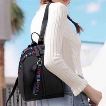  корейский стиль женский мини-рюкзак оксфордская сумка через плечо для девочек-подростков многофункциональная маленькая сумка для женского телефона - Изображение 2  