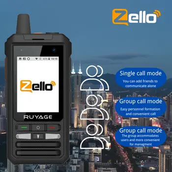 Ruyage ZL80 Walkie Talkie Phone Zello APP 4G Сеть 100 миль Дальний радиус действия Портативный смартфон WiFi Камера GPS Экран Android - Изображение 2  