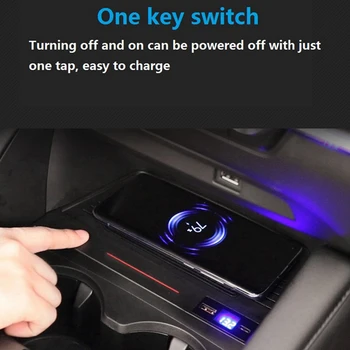 15 Вт Автомобильное беспроводное зарядное устройство для Mazda 3 Axela BP 2019-2022 Специальная пластина для быстрой зарядки мобильного телефона - Изображение 2  