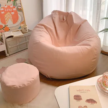 Портативный роскошный ленивый диван-мешок Современный Nordic Living Одноместный диван Удобная гостиная Sofy Do Salonu Мебель для спальни WXHYH - Изображение 2  