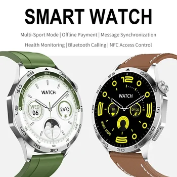 2024 Новые умные часы GT4 Pro для мужчин NFC GPS-трекер AMOLED 466 * 466 HD Экран Сердечный ритм Bluetooth Вызов SmartWatch для Android IOS - Изображение 2  