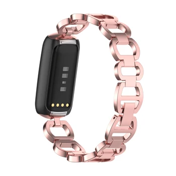 1 ~ 5 шт. Металлический ремешок для браслета из нержавеющей стали Fitbit Luxe Замена для Fitbit Luxe Smart Watch Band Аксессуары официальный - Изображение 2  