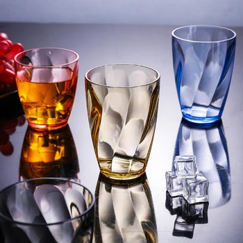 Небьющиеся пластиковые стаканы для питья 310 мл Небьющиеся стаканы для воды Многоразовые фруктовые соки Пивная чашка для шампанского для бара - Изображение 2  