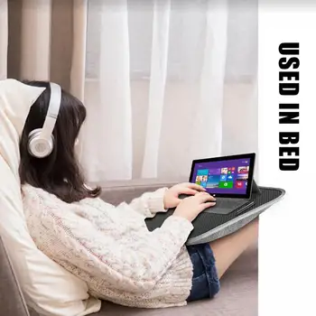  Lap Top Tray For Lap Desk For Laptop With Soft Pillow Cushion Writing Soft Tray With Handle For Work And Game On Couch - Изображение 2  