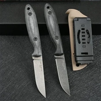 ESEE-DC53 Stonewash Blade Льняные ручки Нож с фиксированным лезвием Самооборона Кемпинг Выживание Охотничий нож Тактический военный для мужчин - Изображение 2  