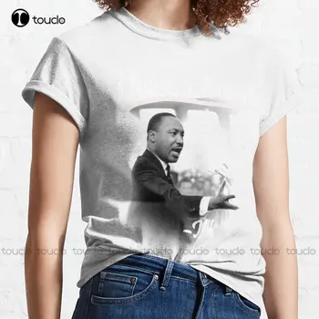 Мартин Лютер Кинг У меня есть мечта Футболка Мужские белые футболки Короткие рукава Забавные футболки Xs-5Xl Унисекс Уличная одежда Ретро Новый - Изображение 2  
