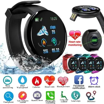 D18S Умные спортивные часы Цифровые светодиодные электронные наручные часы Bluetooth-совместимые Сердечный ритм Артериальное давление Фитнес-трекер - Изображение 2  