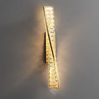 Современный скандинавский светодиодный настенный светильник Фон гостиной Стена Постмодернистский минималистичный спальня Кровать Изголовье Линия Лампа Декор комнаты - Изображение 2  