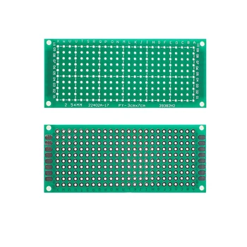 5 шт. 3 * 7 см печатная плата односторонний прототип платы зеленый универсальный печатный плат DIY Электронный комплект для Arduino - Изображение 2  