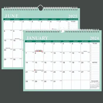 2023-24 Настольный календарь Эстетичный минималистичный ежемесячный настольный планировщик 14,7 * 11,4 дюйма Годовой календарь из плотной бумаги с несколькими - Изображение 2  