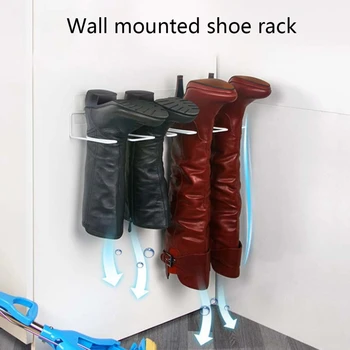 2 комплекта стеллажей для хранения Настенная влагостойкая стойка для обуви - Изображение 2  