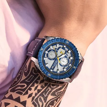 MEGIR Часы Роскошные Спортивные Военные Часы Для Мужской Моды Повседневные Кварцевые Наручные Часы Светящиеся Часы Человек Хронограф Reloj Hombre - Изображение 2  