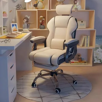 Дизайнерская набивка Офисные стулья Колеса Подушка Эргономичная поддержка Офисный стул Поворотный удобный офисный мебель Silla De Gamer - Изображение 2  