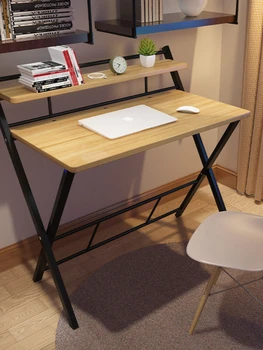  Не требующий установки складной и портативный простой рабочий стол Письменный стол для домашней спальни Простой открытый офисный компьютерный стол - Изображение 2  