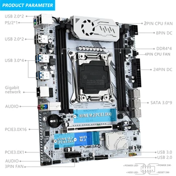 MACHINIST K9 2.0 X99 Материнская плата Комплект LGA 2011-3 Набор процессоров Xeon E5 1650 V3 2 * 8 = 16 ГБ DDR4 ECC Оперативная память SSD NVME M.2 - Изображение 2  