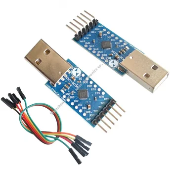 USB 2.0 в TTL 6-контактный модуль UART Последовательный преобразователь CP2104 для STC PRGMR Замените CP2102 на кабели Dupont - Изображение 2  