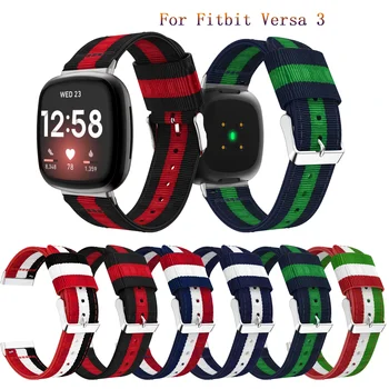 Запястье для fitbit Versa3 / Sense Ремешок для часов нейлоновый браслет для смарт-часов Fitbit Versa 3 Сменный ремешок для часов высокого качества - Изображение 2  
