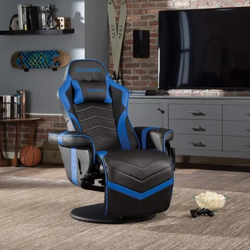 RESPAWN RSP-900 Racing Style, Игровое кресло с откидной спинкой, 35,04–51,18 дюйма (Г) x 30,71 дюйма (Ш) x 37,01–44,88 дюйма (В), синего - Изображение 2  