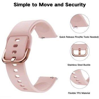 Силиконовый ремешок на запястье для Huami Amazfit GTS 2 / Mini Smart Watch Band Спортивный браслет для Xiaomi Amazfit Bip S / U / Pro / GTR - Изображение 2  