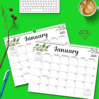 Настенный календарь 2024-2025 18 Ежемесячный календарь Планировщик с января 2024 г. по июнь 2025 г. Простое планирование и ежедневный планировщик Нет - Изображение 2  