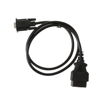 OBD2 16-контактный кабель-адаптер последовательного порта DB9 для автомобилей, транспортных средств - Изображение 2  