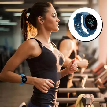  Смарт-часы Фитнес-трекеры Умный браслет с монитором сна сердечного ритма 1,3 дюйма Сенсорный экран Водонепроницаемый звонок для смарт-часов - Изображение 2  