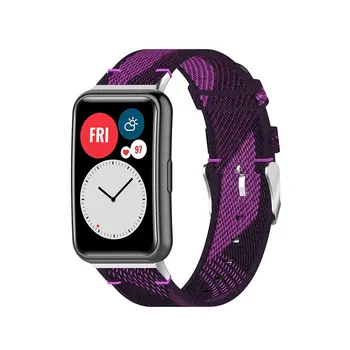 нейлоновый ремешок для Huawei Watch Fit Special Edition Браслет на запястье Смарт-часы Спортивные дышащие аксессуары для часов - Изображение 2  
