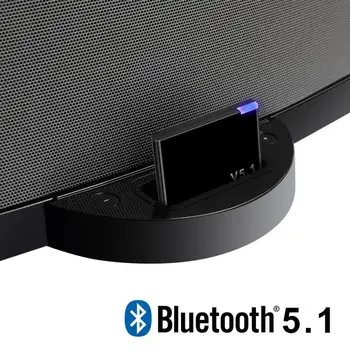 2023 Новый I-WAVE 30-контактный Bluetooth 5.1 Аудиоприемник A2DP Music Mini Беспроводной адаптер для IPhone IPod 30-контактный разъем Аналоговый динамик - Изображение 2  