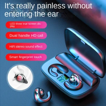 TWS Ear Bone Conduction Серьга Беспроводные Bluetooth-наушники Спорт для HomTom S99 Doogee BL9000 Huawei p8 p9 Lite 2019 Y6 p10 - Изображение 2  