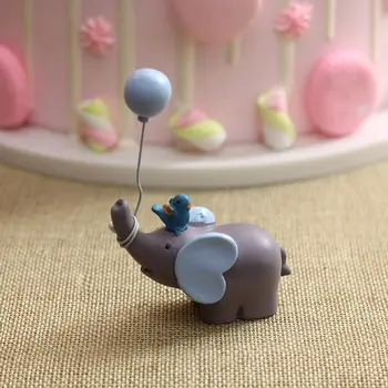 Мини Воздушный Шар Слон Орнамент Кукла Игрушки Украшение Торта Выпечка Десерт Декор - Изображение 2  