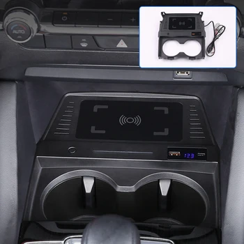 15W Автомобильное беспроводное зарядное устройство для Mazda 3 Axela BP 2019-2022 Специальная пластина для быстрой зарядки мобильного телефона - Изображение 2  