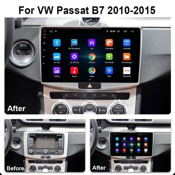 Автомобильный мультимедийный плеер для Volkswagen VW Passat B6 B7 CC 2007-2016 Carplay Radio Android Авто Авто Радио 4G GPS DSP48EQ 2din - Изображение 2  