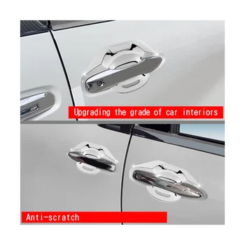 Авто Серебристый Автомобильный Внешний Стайлинг Дверная Ручка Чаша Защитная Накладка Накладка Для Toyota Alphard 40 Series 2023+ - Изображение 2  
