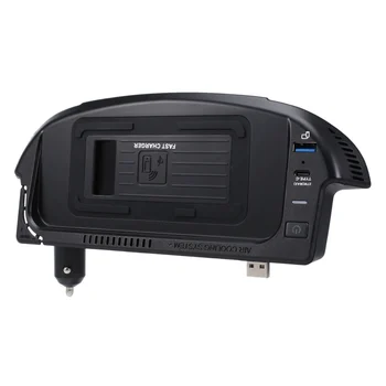 15 Вт Автомобильное беспроводное зарядное устройство QI Зарядное устройство для телефона Быстрое зарядное устройство Зарядная пластина для Ford Mustang 2015-2020 - Изображение 2  