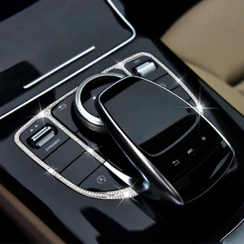  Car Control Center Мышь Сенсорная панель Кнопка Коробка Центральная крышка управления Подходит для Mercedes-Benz GLC W205 W213 2015-2019 - Изображение 2  