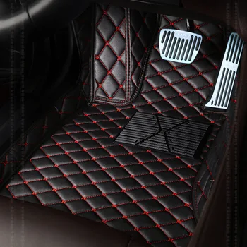 BHUAN Изготовленный на заказ кожаный автомобильный коврик для ног переднего ряда для DS Все модели DS-5 DS-6 DS-5LS Автомобильный стайлинг Автомобильные аксессуары - Изображение 2  
