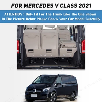 коврик багажника автомобиля для Mercedes Benz V Class 2021 Custom Car cargo liner ковер Аксессуары Украшение салона автомобиля - Изображение 2  