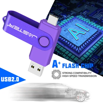 JASTER Пластиковый USB-накопитель 128 ГБ Красочный флеш-накопитель 68 ГБ Фиолетовая карта памяти 32 ГБ Высокоскоростной USB-накопитель 16 ГБ Подарки для детей - Изображение 2  