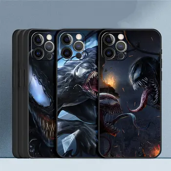 Marvel Venom Deadly Guardian Чехол для телефона IPhone 14 Plus SE 2020 13 12Mini 11 Pro X XS XR Max 7 8 Черный силиконовый чехол Fundas - Изображение 2  