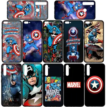 Captain America Shield Marvel Мягкий чехол для Samsung Galaxy A32 A20 A22 A30 A31 A10 A50 A51 A52 A53 A72 A33 A73 Чехол - Изображение 2  