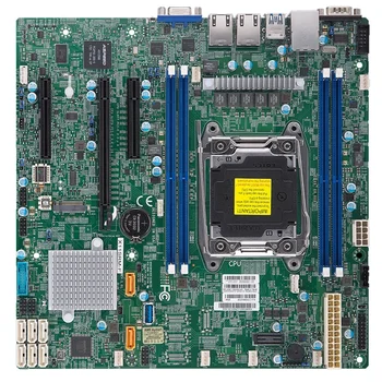 X11SRM-F для сервера Supermicro Материнская плата microATX LGA-2066 C422 Чипсет DDR4 PCI-E 3.0 Поддержка W-2100/2200 - Изображение 2  