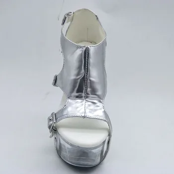 LAIJIANJINXIA Новый 15 см / 6 дюймов PU Верхняя мода Сексуальная экзотическая платформа на высоком каблуке для вечеринок Женские тапочки Pole Dance Shoes H008 - Изображение 2  